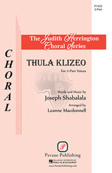 Thula Klizeo Two-Part choral sheet music cover